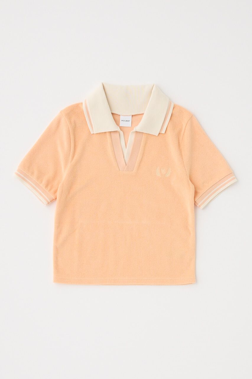 MOUSSY「DOUBLE COLLAR PILE SKIPPER Tシャツ」|Tシャツ・カットソー|L/ORG1