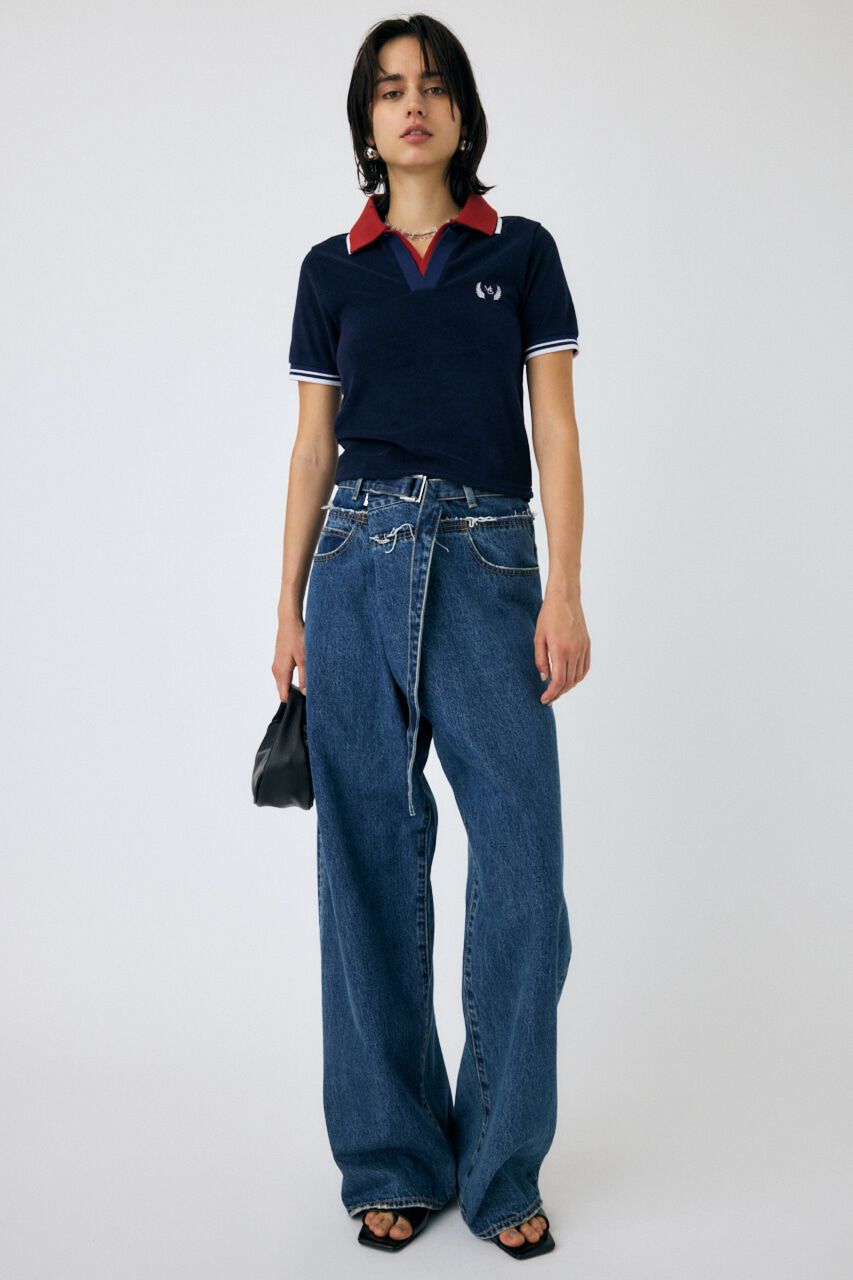 MOUSSY「DOUBLE COLLAR PILE SKIPPER Tシャツ」|Tシャツ・カットソー|