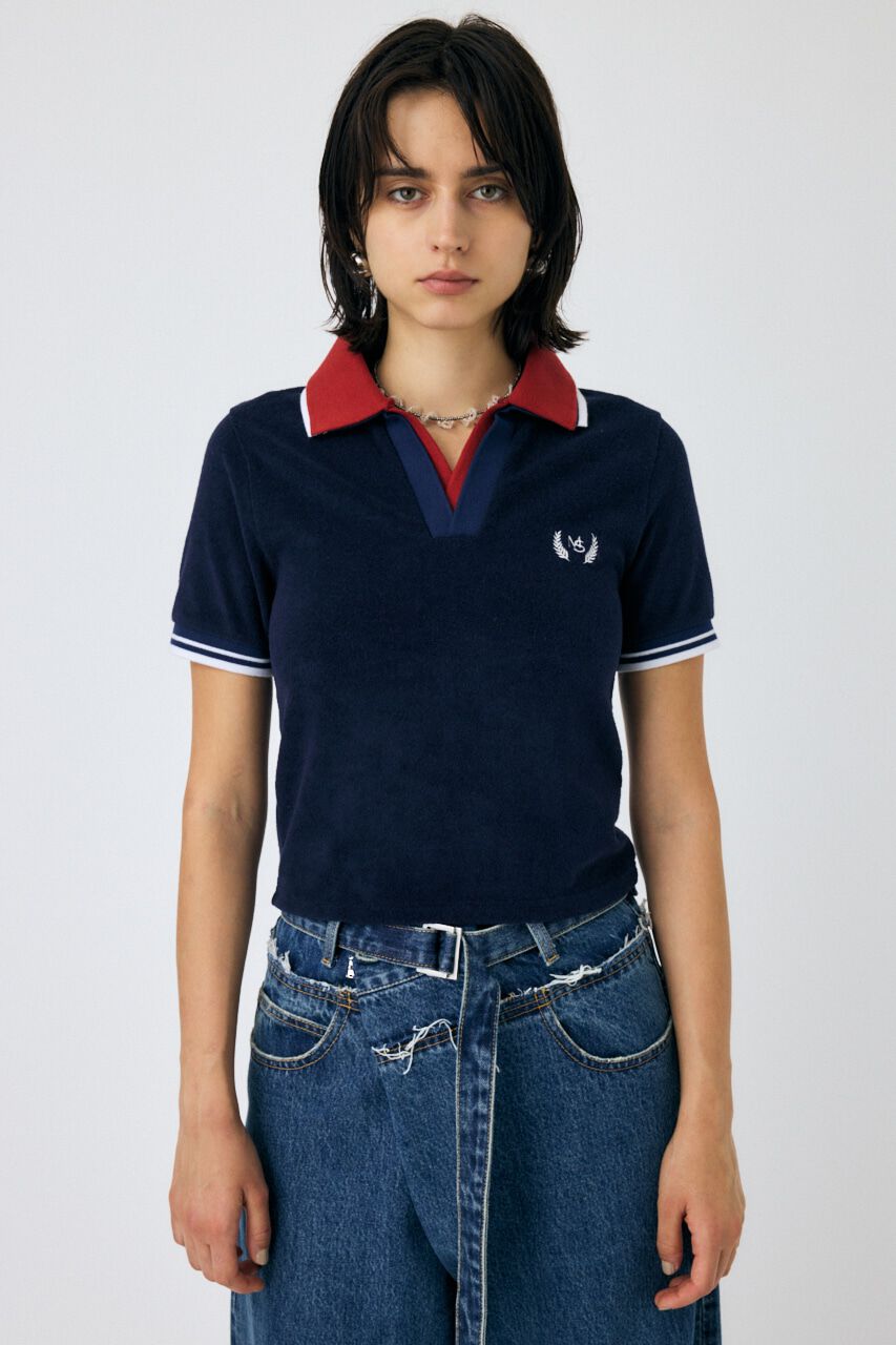 MOUSSY「DOUBLE COLLAR PILE SKIPPER Tシャツ」|Tシャツ・カットソー|