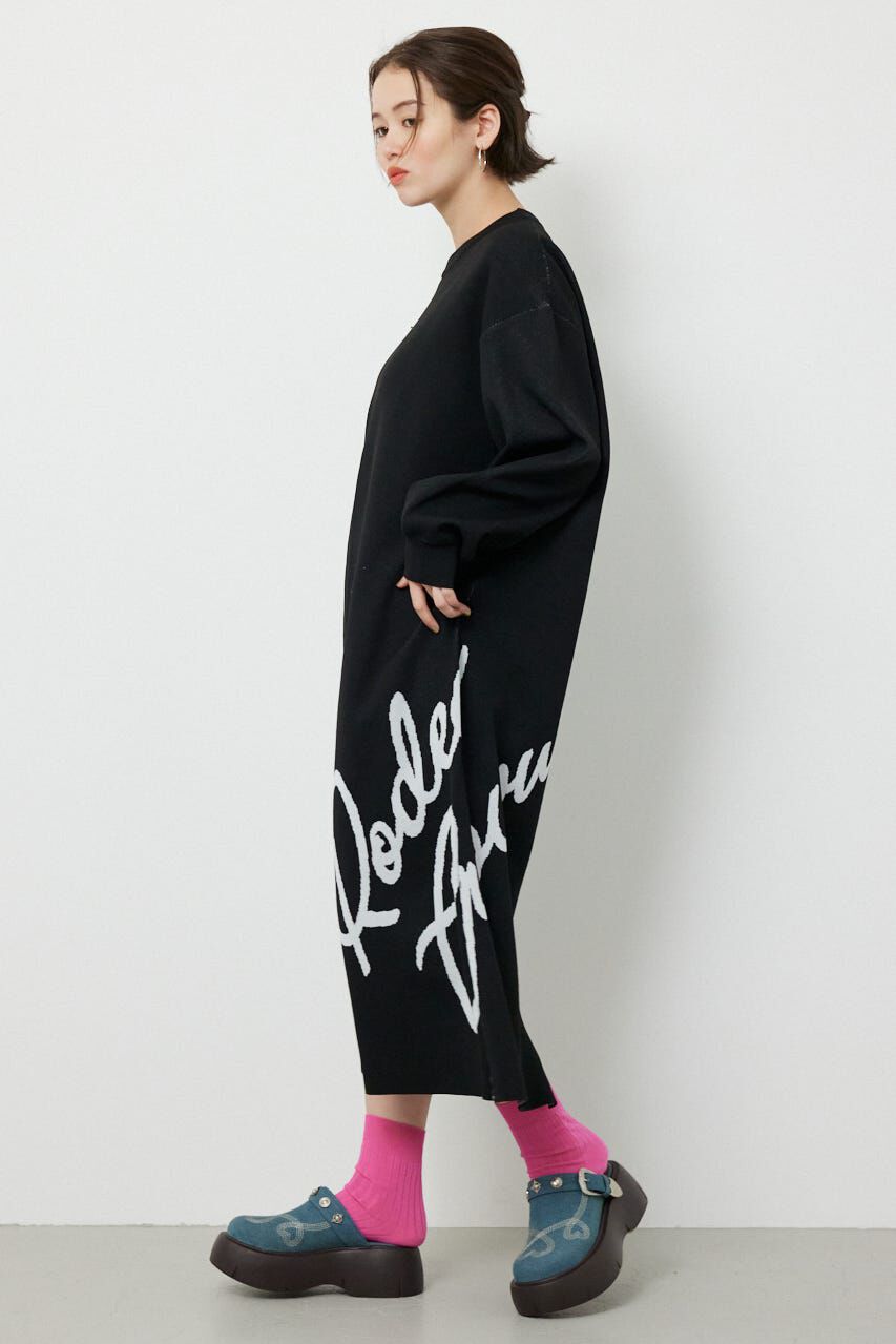 RODEO CROWNS「マキシロゴニットワンピース」|ワンピース|