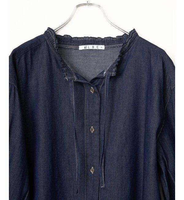 Lbc with Life「デニムコットンシャーリングブラウス」|シャツ・ブラウス|