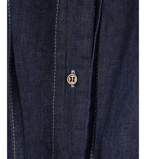 Lbc with Life「デニムコットンシャーリングブラウス」|シャツ・ブラウス|