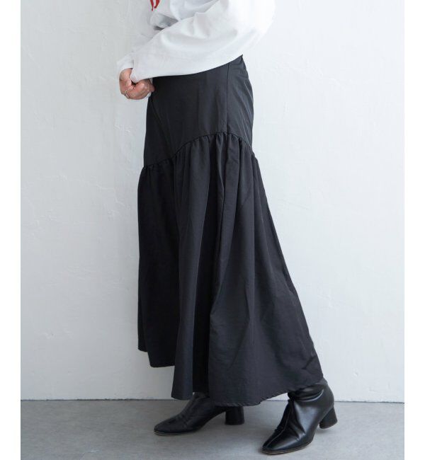 VENCE share style「ナイロンティアードミリタリースカート」|スカート|