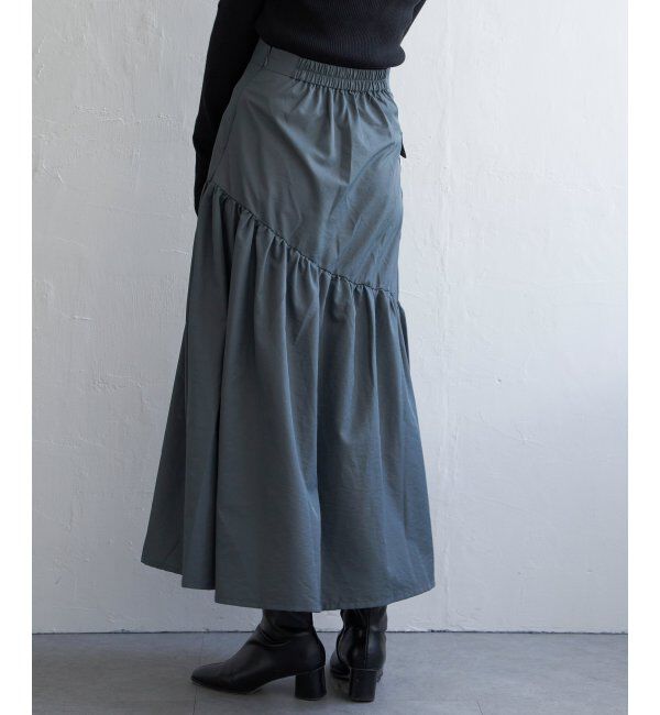 VENCE share style「ナイロンティアードミリタリースカート」|スカート|