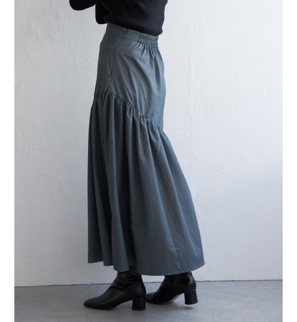 VENCE share style「ナイロンティアードミリタリースカート」|スカート|