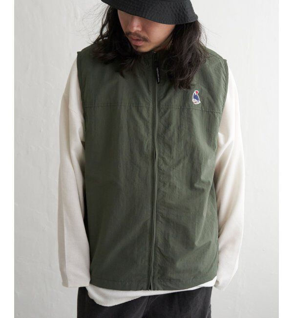 VENCE share style「Red Cap Girl レッドキャップガール ワッペン付きナイロンジップベスト」|その他|