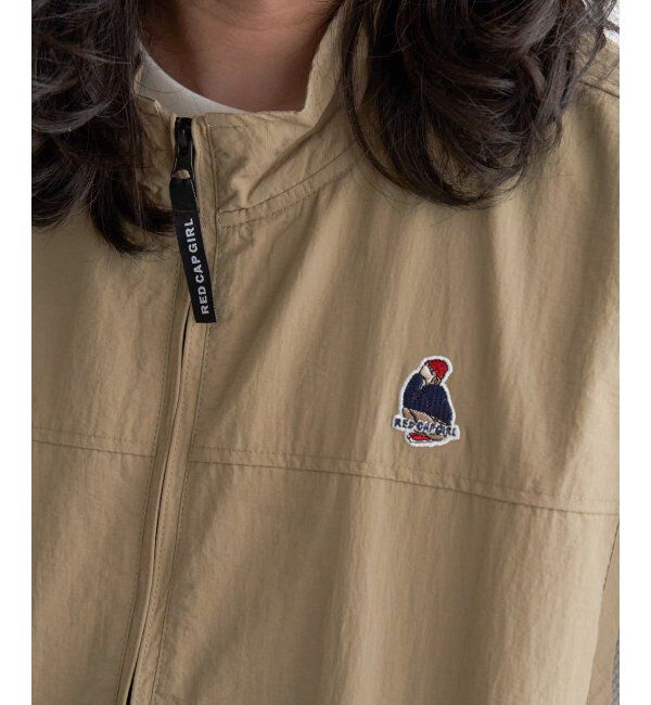 VENCE share style「Red Cap Girl レッドキャップガール ワッペン付きナイロンジップベスト」|その他|