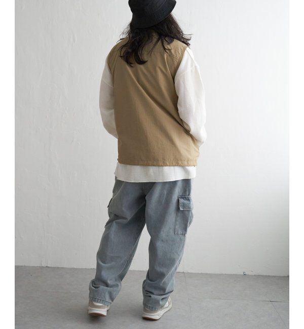 VENCE share style「Red Cap Girl レッドキャップガール ワッペン付きナイロンジップベスト」|その他|