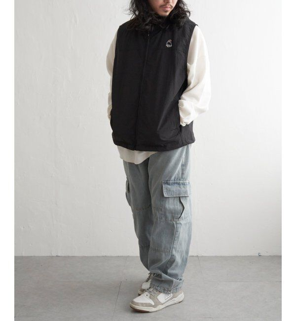 VENCE share style「Red Cap Girl レッドキャップガール ワッペン付きナイロンジップベスト」|その他|