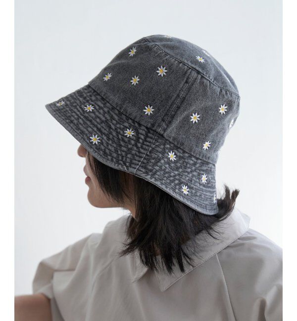 VENCE share style「デニムマーガレットバケットハット」|その他|ブラック