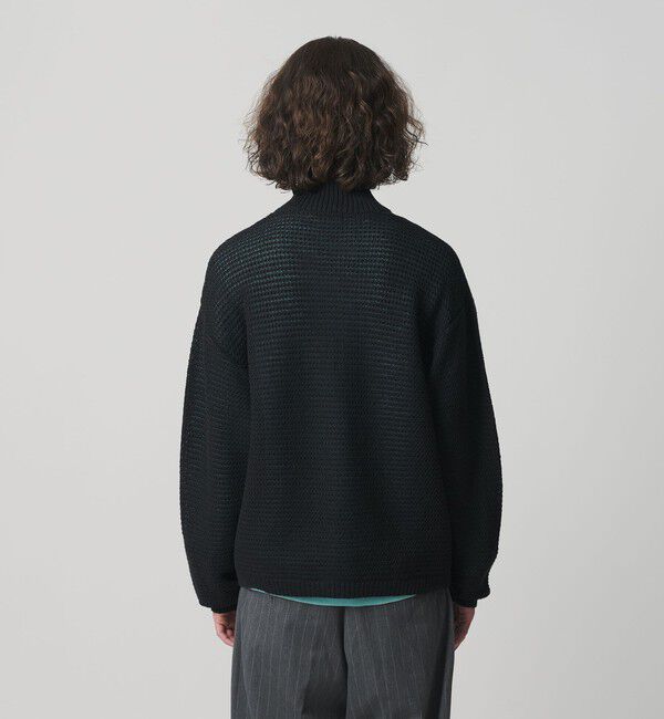 MONKEY TIME「リネン ドライバーズ ニット」|カーディガン|