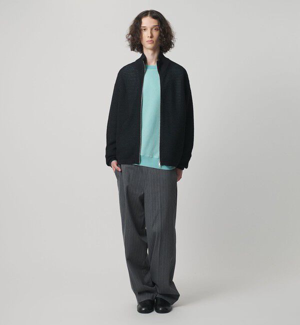 MONKEY TIME「リネン ドライバーズ ニット」|カーディガン|