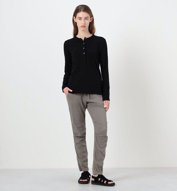 JAMES PERSE「スラブジャージーチュニックヘンリーネックプルオーバー WJD3285」|Tシャツ・カットソー|