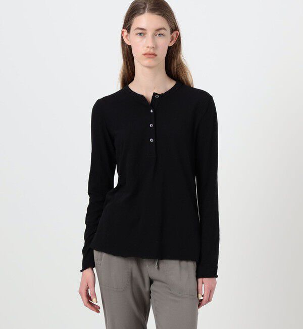 JAMES PERSE「スラブジャージーチュニックヘンリーネックプルオーバー WJD3285」|Tシャツ・カットソー|