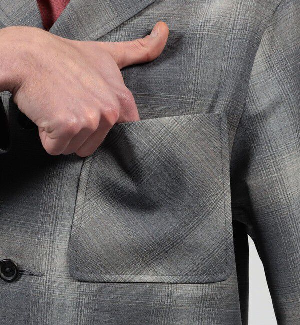 TOMORROWLAND MENS「【別注】PENDLETON ウールオンブレーチェック トップスタージャケット」|テーラードジャケット|