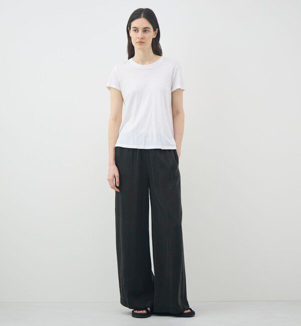 JAMES PERSE「サテンドローストリングワイドレッグパンツ WSWC1117」|その他|