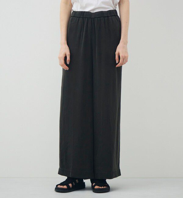 JAMES PERSE「サテンドローストリングワイドレッグパンツ WSWC1117」|その他|