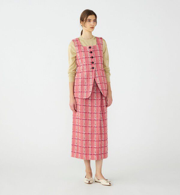 Ballsey「Cherry Pie スクエアネックジレ」|ベスト・ジレ|