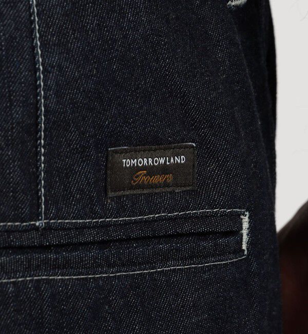 TOMORROWLAND MENS「9.5OZコットンデニム 1プリーツバレルパンツ」|デニム|