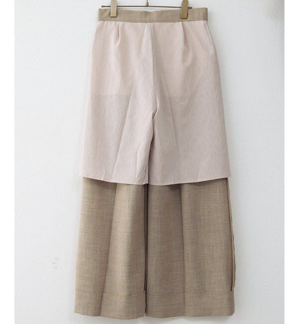  「リネンライクワイドパンツ」|チノ|
