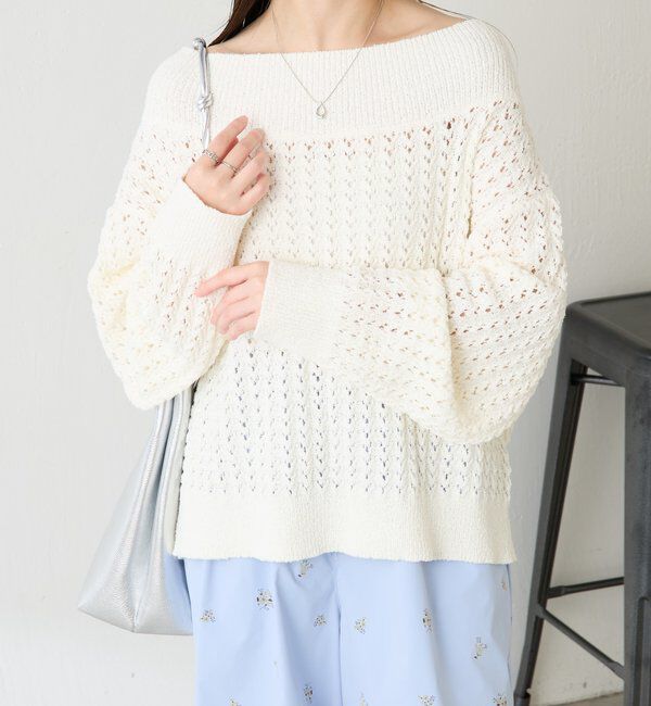  「レースステッチニット」|ニット・セーター|