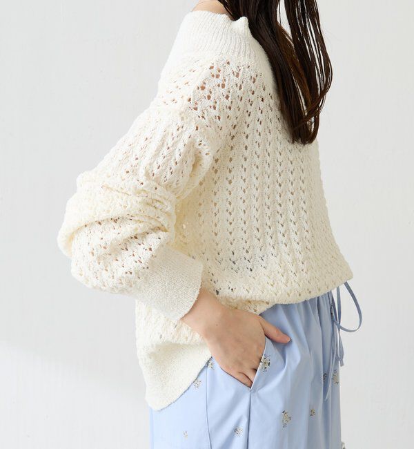  「レースステッチニット」|ニット・セーター|
