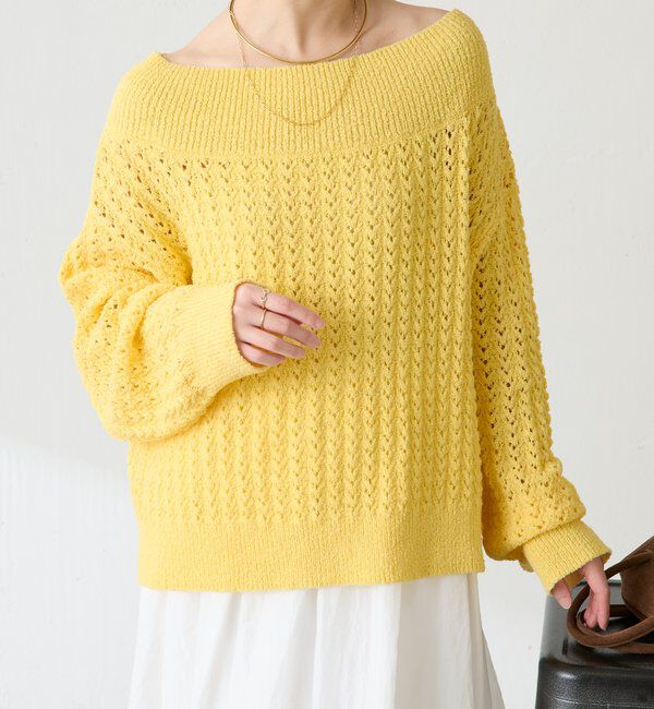  「レースステッチニット」|ニット・セーター|