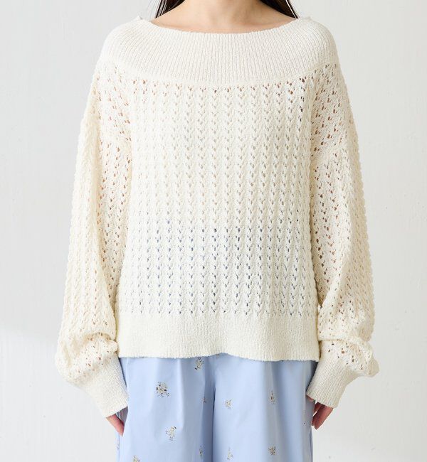  「レースステッチニット」|ニット・セーター|