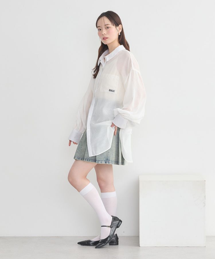 earth music&ecology「バックレースアップシャツ」|シャツ・ブラウス|