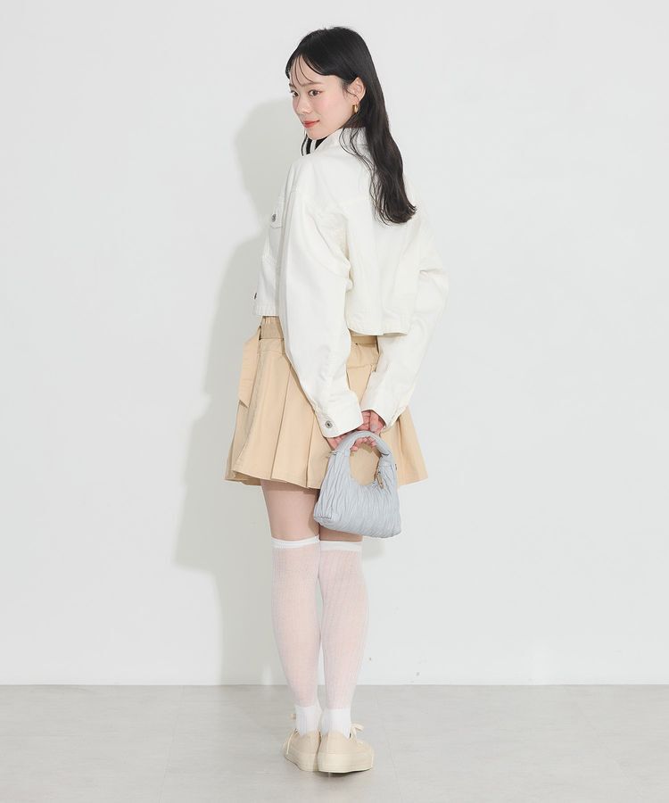 earth music&ecology「ショートデニムジャケット」|テーラードジャケット|