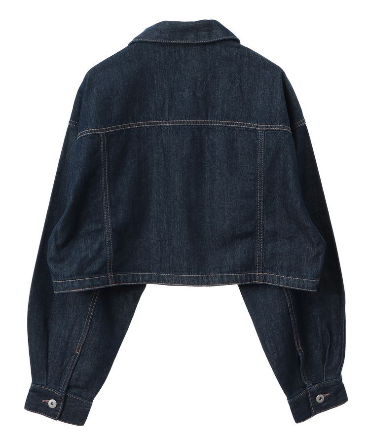 earth music&ecology「ショートデニムジャケット」|テーラードジャケット|