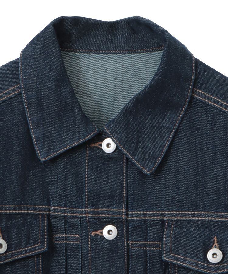 earth music&ecology「ショートデニムジャケット」|テーラードジャケット|