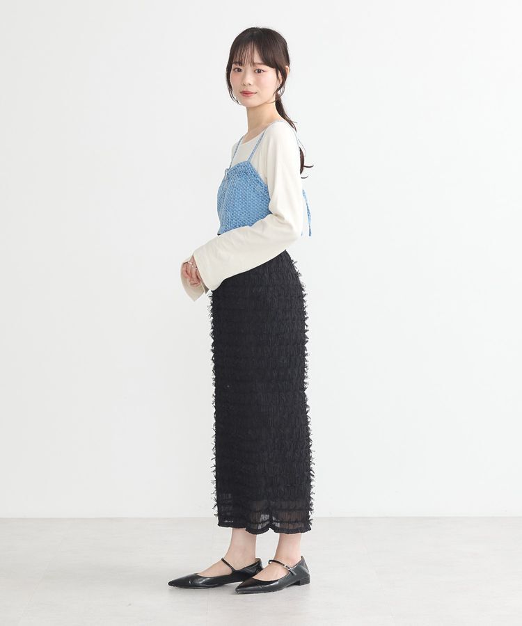 earth music&ecology「フロントジップビスチェ」|ベスト・ジレ|