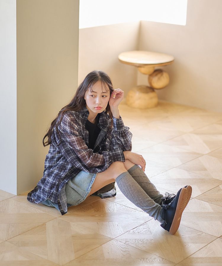 earth music&ecology「シアーチェックシャツ」|シャツ・ブラウス|