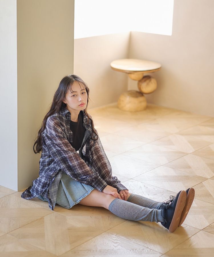 earth music&ecology「シアーチェックシャツ」|シャツ・ブラウス|