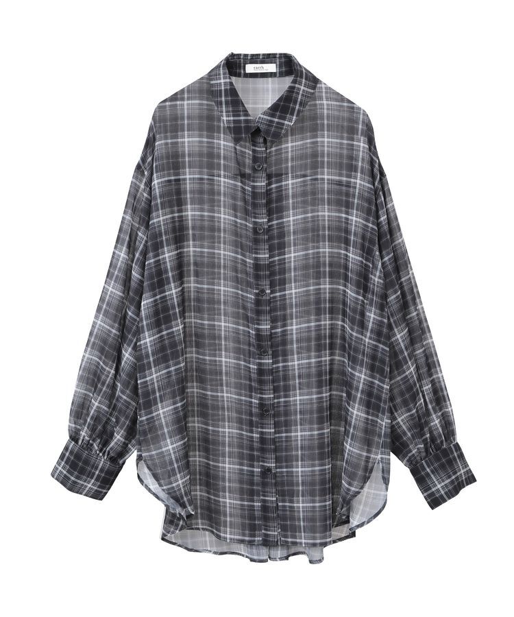 earth music&ecology「シアーチェックシャツ」|シャツ・ブラウス|