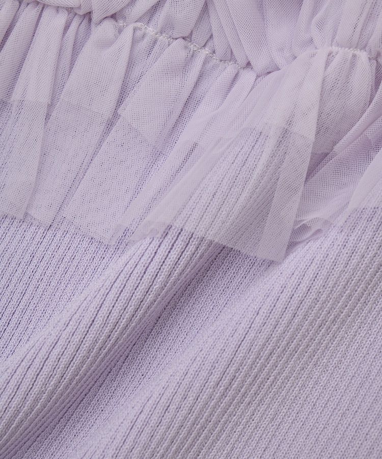 earth music&ecology「アシメチュールフリルニットプルオーバー」|ニット・セーター|