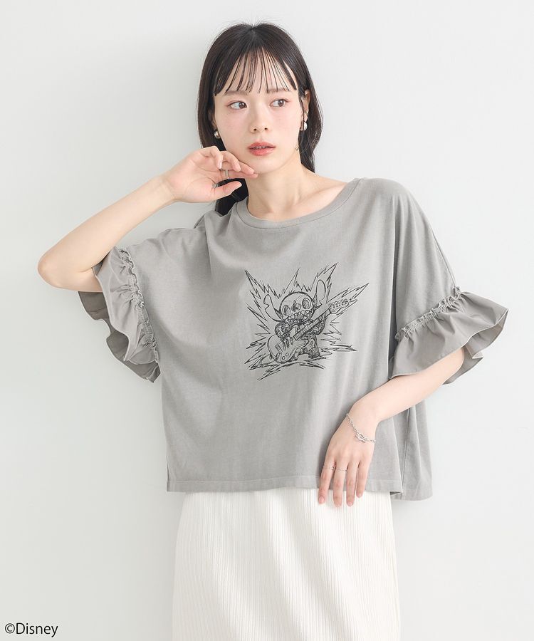earth music&ecology「スティッチ/フリルドッキングTEE」|Tシャツ・カットソー|