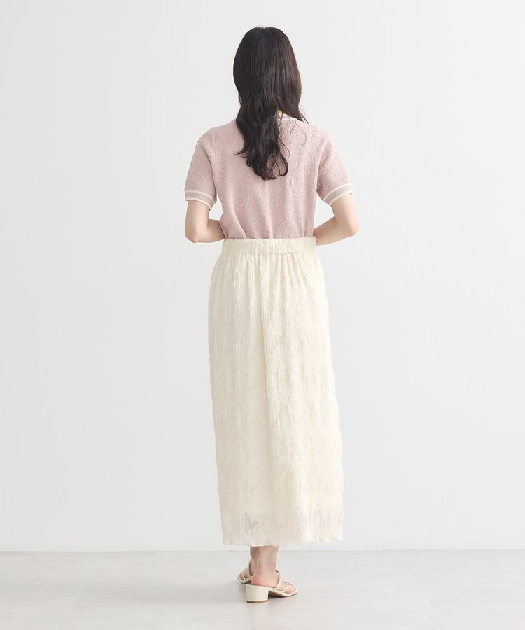 earth music&ecology「マジョリカプリーツナロースカート」|タイト|