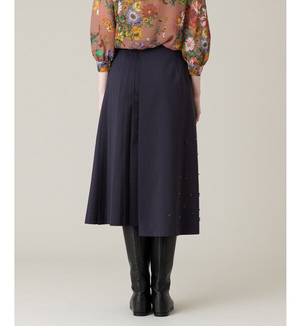 LOULOU WILLOUGHBY「【LOULOU WILLOUGHBY】ビジューアシメスカート」|スカート|