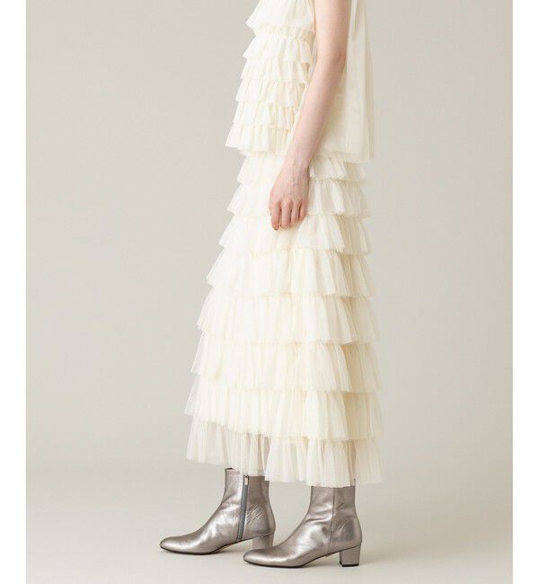 LOULOU WILLOUGHBY「【LOULOU WILLOUGHBY】ティアードチュールスカート」|スカート|