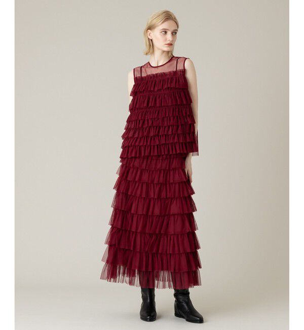 LOULOU WILLOUGHBY「【LOULOU WILLOUGHBY】ティアードチュールスカート」|スカート|