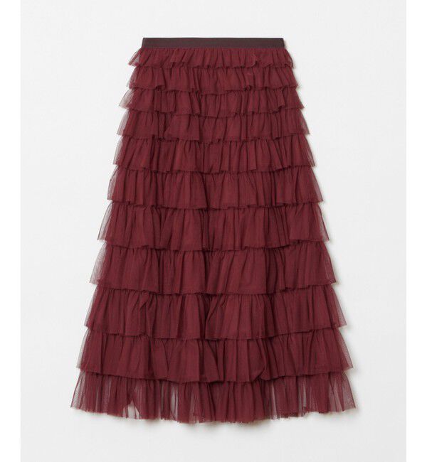 LOULOU WILLOUGHBY「【LOULOU WILLOUGHBY】ティアードチュールスカート」|スカート|