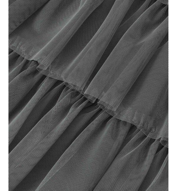 LOULOU WILLOUGHBY「【LOULOU WILLOUGHBY】ティアードチュールスカート」|スカート|