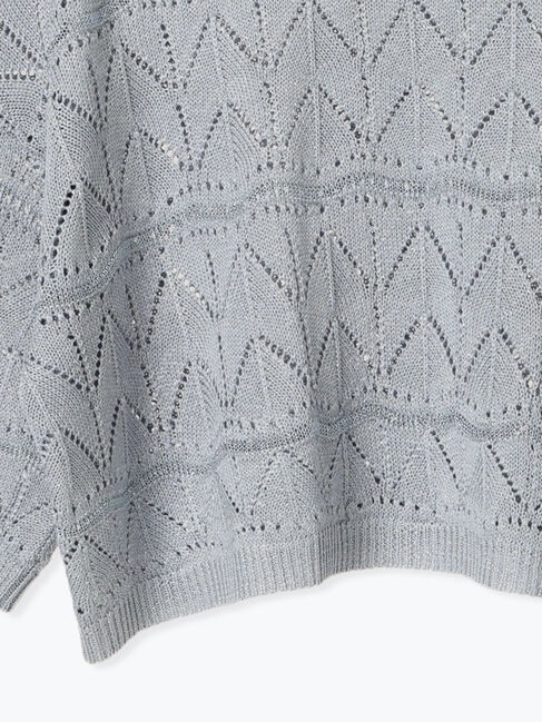 Te chichi TERRASSE「ラメ混なみなみメッシュニット」|ニット・セーター|