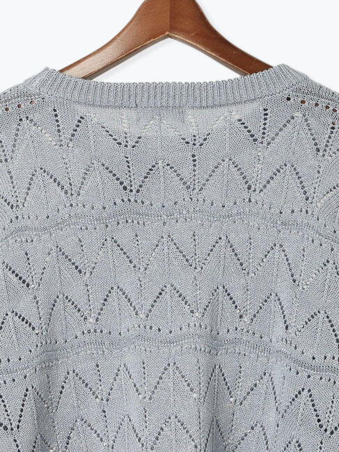 Te chichi TERRASSE「ラメ混なみなみメッシュニット」|ニット・セーター|