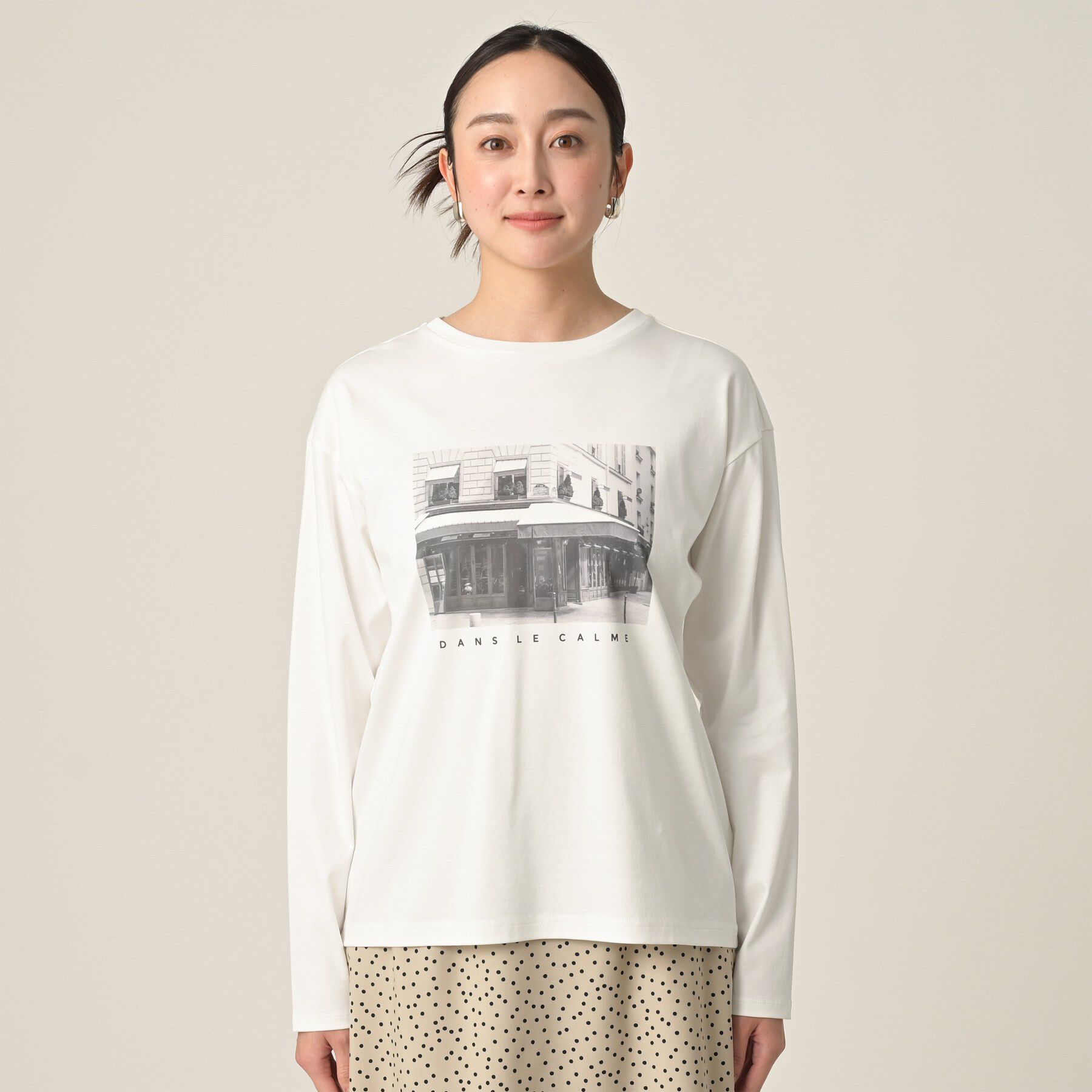 UNTITLED「【コットン100/洗える】フォトロングTシャツ」|Tシャツ・カットソー|