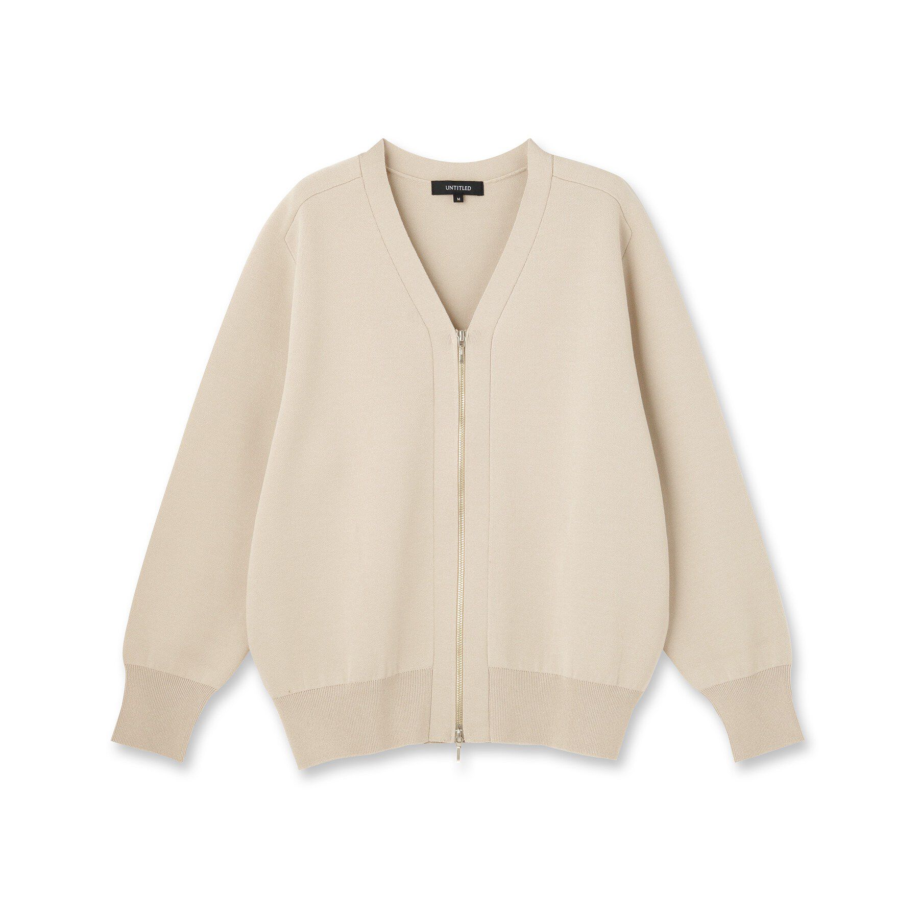 UNTITLED「ジップアップニットカーディガン」|カーディガン|