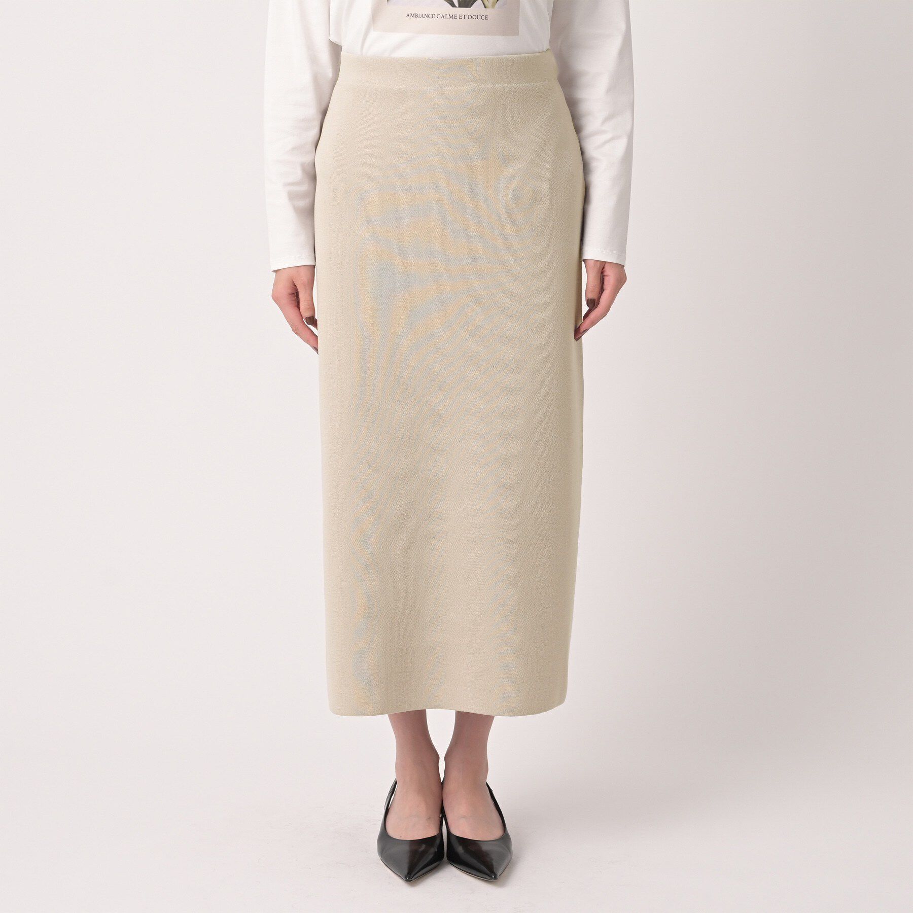 UNTITLED「Aラインニットスカート」|スカート|