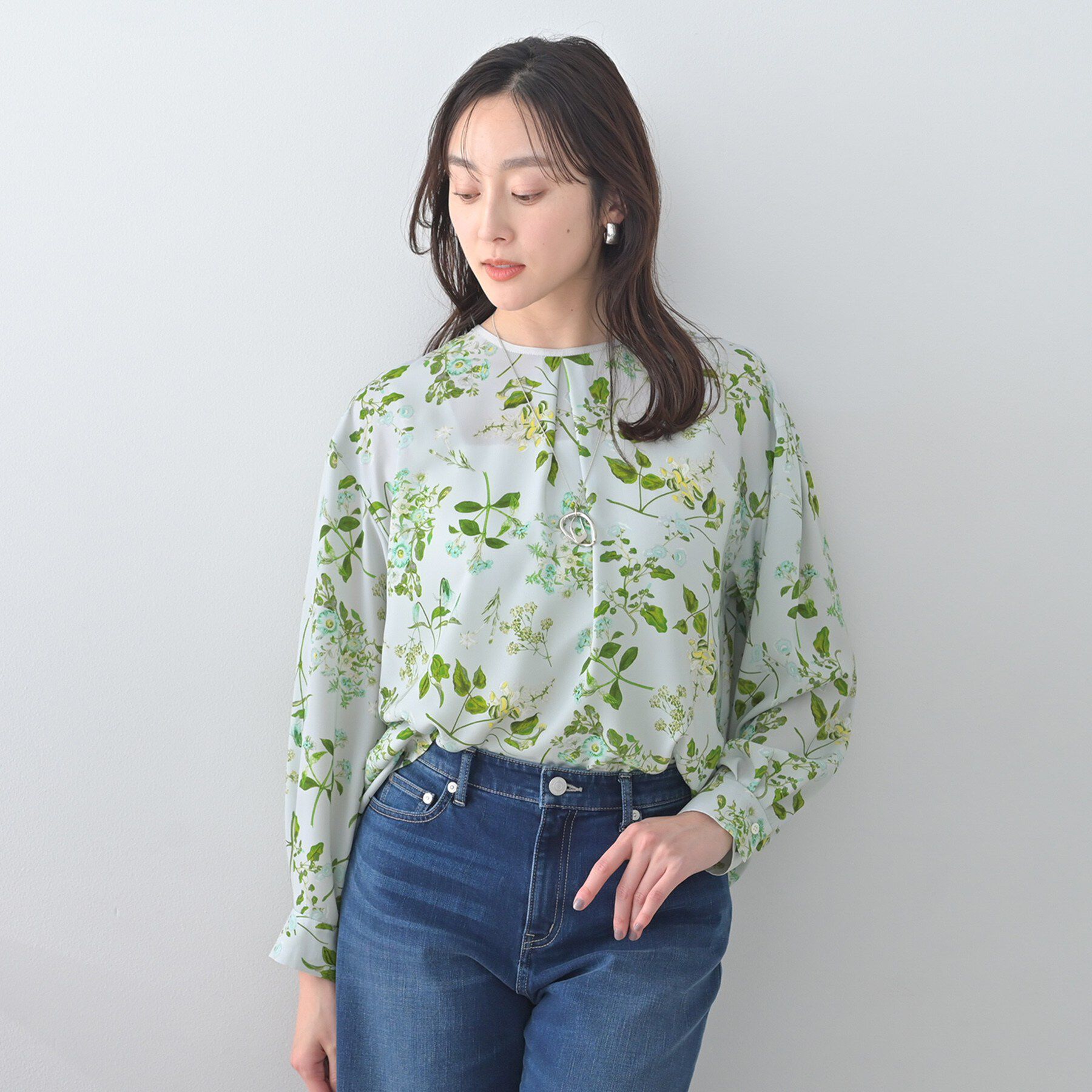 UNTITLED「ボタニカルブラウス」|シャツ・ブラウス|